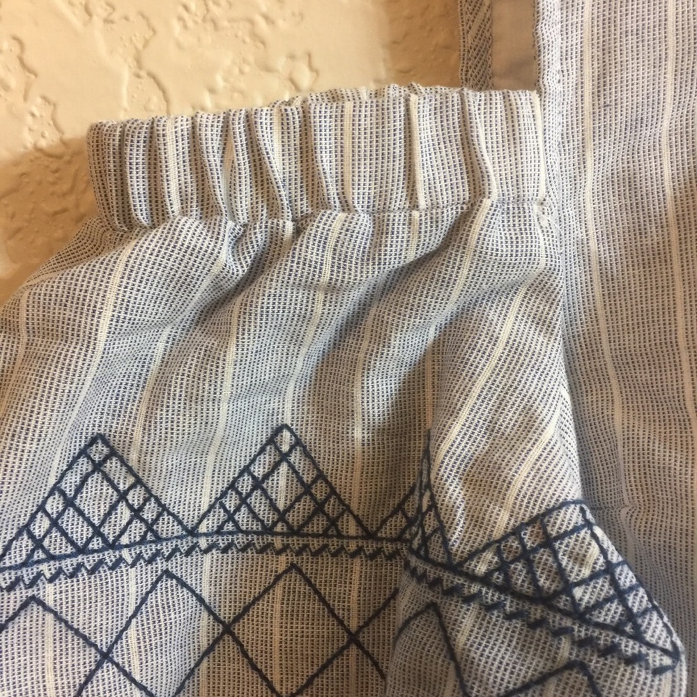 Knox Rose Striped open shoulder Midi Dress. - Picture 3 of 6